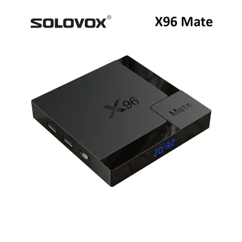 SOLOVOX X96 Mate 6K Ultra HD Android 10 4G 32G Smart TV BOX H616 4-ядерный 2,4G и 5,8G WiFi медиаплеер YouTube X96Mate  5