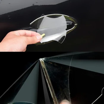 5шт Невидимая Наклейка на Дверную Ручку Автомобиля для Skoda Octavia Yeti Roomster Fabia Rapid Superb  5