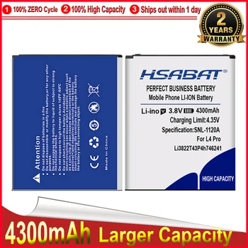 Аккумулятор HSABAT 4300mAh Li3822T43P4h746241 Для ZTE Blade L4 Pro/TWM Amazing X3s Battery  10