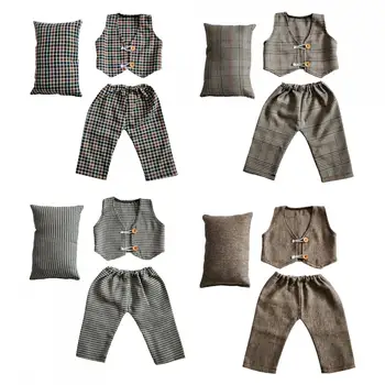 Жилет-брюки Baby of Pillow, модные универсальные мягкие аксессуары для одежды, реквизит для фотосъемки для девочек и мальчиков, для подарочной вечеринки  10