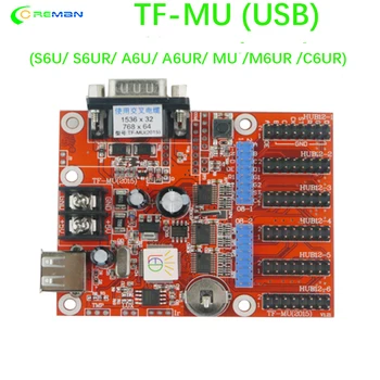 TF-MU USB LED карта контроллера текстовая светодиодная вывеска для большего выбора локальной сети/ WIFI / RS232 TF-SU / S6U/ S6UR /A6U/ A6UR / MU / M6UR / C6UR /M6NUR  4