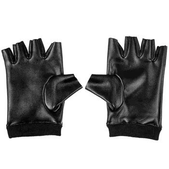 Перчатки без пальцев для Женщин, Велосипедные, Для Тренировки полупальцев, из Искусственной Кожи, Теплые Женские  5