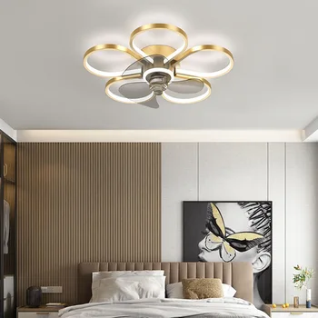 Новое поступление светодиодных Потолочных Вентиляторов для гостиной, светильника для спальни, Домашнего декора, вентиляторов, потолочного светильника для спальни  5