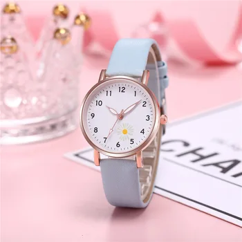 Модные женские наручные часы, люминесцентные женские Простые часы, повседневный кожаный ремешок, кварцевые часы Montre Femme Relogio Feminino  10