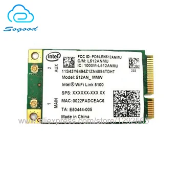 Беспроводная Сетевая карта Wi-Fi с процессором Intel 5100 512AN_HMW с половиной Mini PCI-E 802.11a/b/g/n 2,4 G и 5G 300 Мбит/с для Lenovo G450L G430A  10