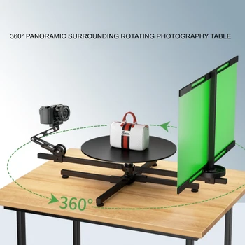 BH-12 Поворотная платформа для видеосъемки на 360 ° Дисплей слайдера камеры Профессиональный стол для фотосъемки Фотобудка Поворотный стол Студия  5