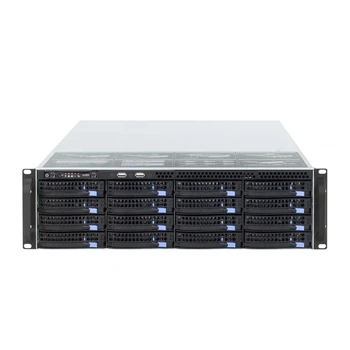 3U rack hotswap шасси 16 отсеков серверного корпуса S365-16 с блоком питания мощностью 800 Вт и 6 ГБ объединительной платы SAS с поддержкой материнской платы EATX 650 мм  10
