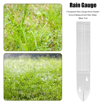 Пластиковый прозрачный измеритель дождя, измерительный инструмент для измерения расхода воды в домашнем саду  10