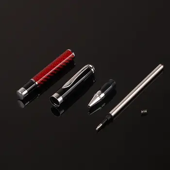 Шариковая ручка из углеродного волокна, гелевая, черная, канцелярские принадлежности для деловых писем  5
