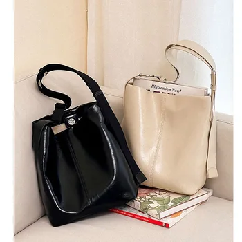 Большая женская сумка-мешок, модные весенне-летние Новые сумки-мессенджеры, текстурные сумки через плечо в стиле ретро, Роскошные дизайнерские сумки Handba  5