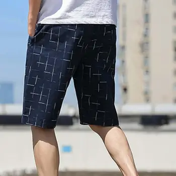 Шорты-карго, спортивные удобные клетчатые мужские спортивные шорты для бега, пляжная одежда, короткие штаны, короткие штаны  10