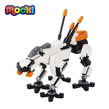 MOOXI Game Horizon 256 шт. Кирпичи Пилообразные Фигурки Механические Монстры Строительные Блоки Детские Игрушки Для Детей Подарок MOC1037  10
