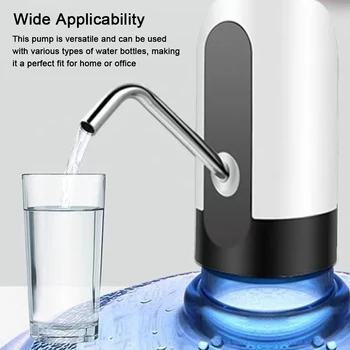 Портативный электрический насос-дозатор воды USB Перезаряжаемый Водяной насос с автоматическим переключением Дозатора питьевой воды Электрический насос-дозатор воды  5
