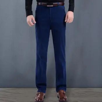 2023 Новые мужские деловые джинсы Классические мужские джинсы стрейч Плюс размер Свободные прямые мужские джинсы  5