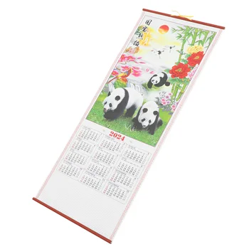 Китайский Новый Год Настенные Календари Традиционный Свиток Лунный Календарь Орнамент Год Дракона Украшение Дома  10