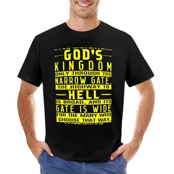 Вы можете войти в Царство Божье Только через Узкие врата - Матфея 7:13 Футболка на заказ, мужские футболки с длинным рукавом  10