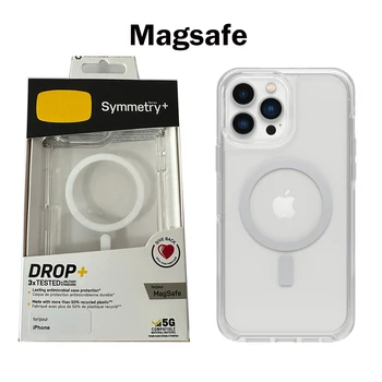 Защита от падения Otter Серия MagSafe Symmetry Box Прозрачная для iPhone 12 ProMax 13 Pro 14 Pro Max Plus Чехол  10