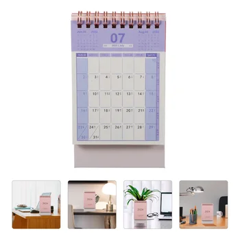 Настольный календарь на 2024 год, офисные принадлежности, маленькие календари, портативная бумага для ежемесячных заметок для девочек  10