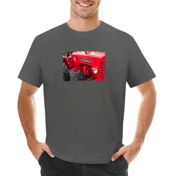 Восстановленная футболка International B275 с трактором, летняя одежда для тяжеловесов, топы больших размеров, спортивные рубашки с графикой, мужские  0
