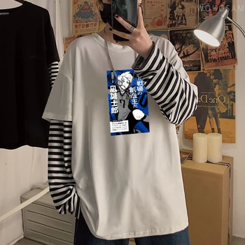 Графическая футболка Nagi Seishiro с принтом синего замка Для мужчин и женщин, эстетичные модные футболки в корейском стиле, футболка Harajuku с длинным рукавом  5
