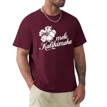 Футболка Mele Kalikimaka, мужские футболки для любителей спорта, одежда в стиле хиппи, футболки больших размеров, мужские футболки с длинным рукавом  5