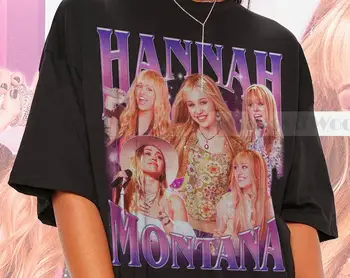 Рубашка HANNAH MONTANA, Футболки Для Фанатов Hannah Montana, Футболка Hannah Montana, Дань Уважения, Свитер Hannah Montana в стиле Ретро 90-х, Мерч Ханны Монтаны  5