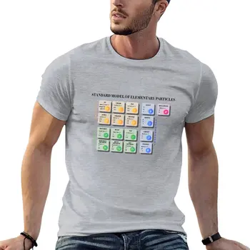 Стандартная модель футболки по физике элементарных частиц, быстросохнущая футболка, летние топы, футболка оверсайз для мужчин  5