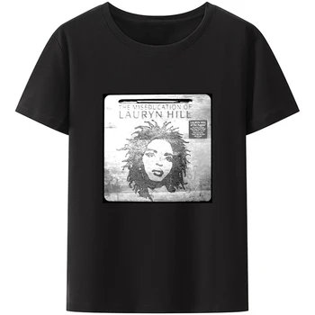 Lauryn Hill Fugees Ретро Мужская Женская Черно-Белая Футболка Унисекс С Коротким рукавом Свободные Дышащие Графические Футболки Модные Повседневные Camisetas  5