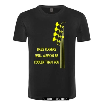 Новый Летний Стиль, Крутые бас-гитаристы, Забавная Электрическая футболка С Двойным Ритмом, Мужские Футболки С Коротким Рукавом  3