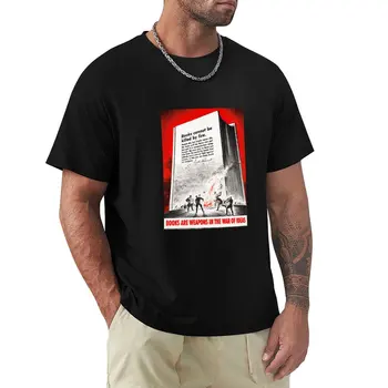Цитата Рузвельта о сожжении книги - футболка со старинной эстетической одеждой времен Второй мировой войны 1942 года, мужские футболки  5