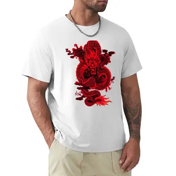 Футболка Epic Dragon Red, пустые футболки, футболки с графическим рисунком, футболки с графическим рисунком, короткие футболки, спортивные рубашки, мужские  1
