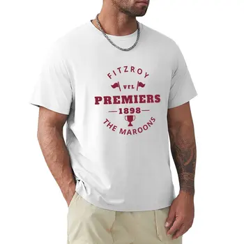 Футболка Fitzroy Football Club VFL Premiers 1898, футболка нового выпуска, милые топы, футболки с коротким рукавом, облегающие футболки для мужчин  5