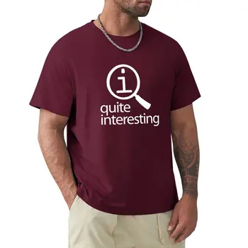 QI: Довольно интересная футболка, спортивная рубашка, великолепная футболка, футболка нового выпуска, забавные футболки, приталенные футболки для мужчин  0