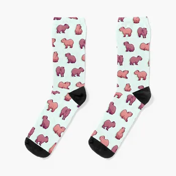 Носки Capybara 2 из компрессионного хлопка для бега, забавный подарок, женские носки, мужские носки  10