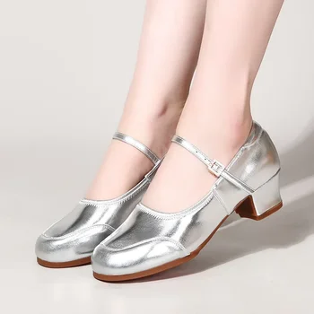 CXMMATW/ Новые туфли для латиноамериканских танцев на мягкой подошве, современные танцевальные туфли для выступлений, женские туфли для танцев.  5