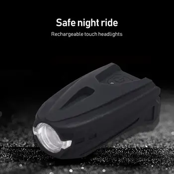 Велосипедный фонарь USB Аккумуляторная лампа переднего света емкостью 1200 мАч, Велосипедная Фара, Велосипедный светодиодный фонарик, Аксессуары для велосипеда  5