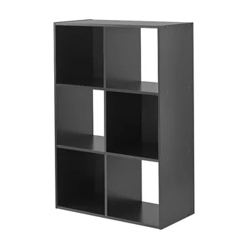 Органайзер для хранения на 6 кубов, шкаф для хранения мебели черного цвета  10