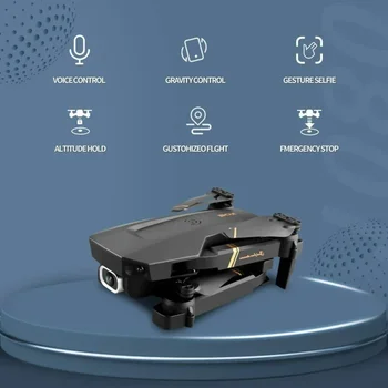 С широкоугольной двойной камерой HD 4K1080P для начинающих Подарки Игрушки Мини-Дрон WIFI FPV Дрон Складной радиоуправляемый Квадрокоптер  1