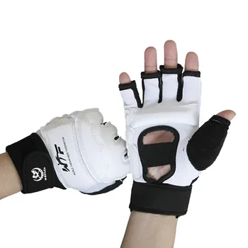 Фитнес-перчатки для взрослых /мужчин, боксерские перчатки с полупальцами, Кожаные Перчатки для боксерской груши MMA, Обертывания для рук для кикбоксинга, Муай-тай, карате, тренажерный зал  10