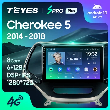 TEYES SPRO Plus Для Jeep Cherokee 5 KL 2014-2018 Автомобильный Радио Мультимедийный Видеоплеер Навигация GPS Android 10 Без 2din 2 din dvd  10