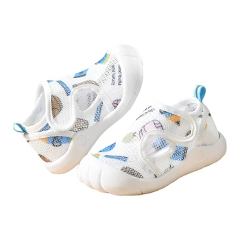 Детская обувь; Летние сандалии на резиновой подошве для мальчиков; Гендерно нейтральная обувь для прогулок для младенцев 1-4 лет; легкая обувь для малышей;  5