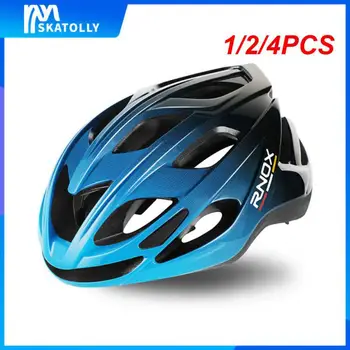1/2/4ШТ Сверхлегкий велосипедный шлем Дорожный Mtb шлем для безопасности езды на велосипеде Оборудование для гоночных велосипедов Для женщин, мужчин, цельнолитый  4