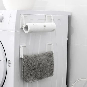 Держатель для туалетной бумаги, вешалка для рулонов салфеток, Компактная стойка для хранения, холодильник  5