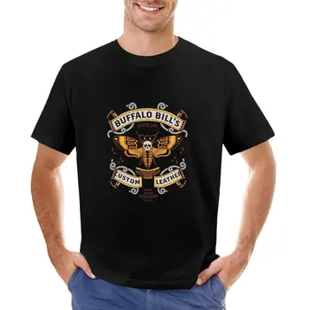 Изготовленная на заказ кожаная футболка Buffalo Bill's с изображением животных для мальчиков, мужская футболка с коротким рукавом  10