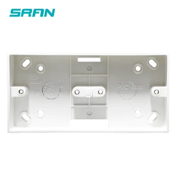 Внешняя монтажная коробка SRAN 172 мм * 86 мм * 33 мм для двойных выключателей или розеток 86 типа Применяется для любого положения поверхности стены  10