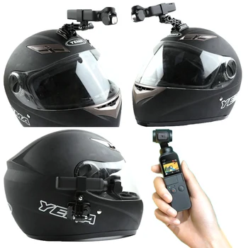Адаптер для крепления мотоциклетного шлема для DJI Osmo Карманный ручной карданный зажим для рюкзака, аксессуары для экшн-камеры gopro Osmo  0