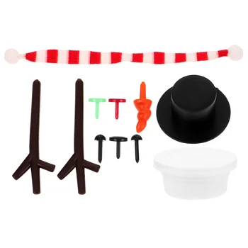 Набор для лепки мини-снеговика, набор для лепки глиняного снеговика, Рождественский набор для ручной работы  5