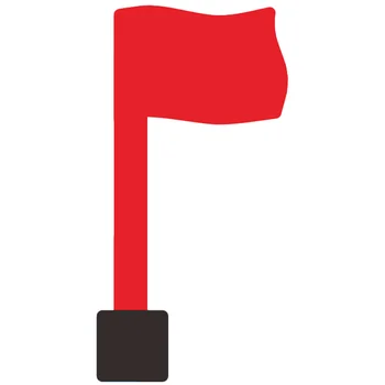 Красный флаг почтового ящика Пластиковый флаг почтового ящика Сменный Флаг почтового двора Водонепроницаемый Баннер почтового ящика Универсальный флаг почтового ящика  5