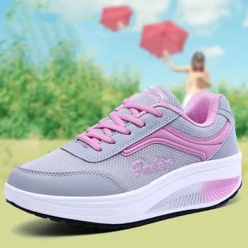 Кроссовки на платформе, женские ортопедические теннисные туфли, модная вулканизированная обувь, Высококачественная обувь, Женская прогулочная платформа Zapatillas M  5