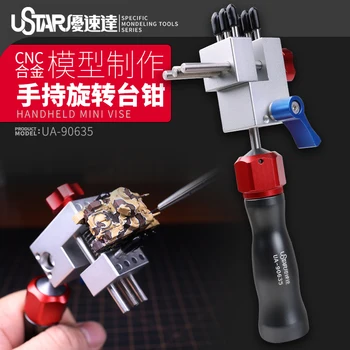 Ustar UA-90635 Ручные Мини-Тиски Поворотные Тиски Для Изготовления Моделей Инструментов с Росписью Зажим для Инструментов Gundam Model Hobby DIY Accessories  10